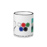 Texas Hold'em Poker MUG w Texas Chips Ace Graphics