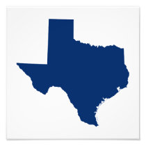 Texas in Blue Photographic Print
