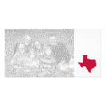 Texas in Red Picture Card