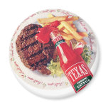 Texas Ketchup Burger and Fries Refrigerator Magnet