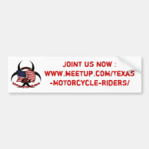 Texas Motorcycle Riders bumper sticker