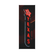 Texas Neon Pride Canvas Prints