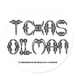 Texas Oilman, Oil Field Sticker