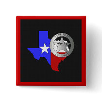 Texas Ranger Badge Tea Party Pinback Button