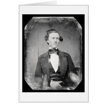 Texas Ranger Captain Walker Daguerreotype 1846 Greeting Cards