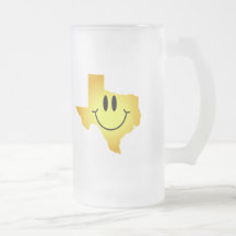 Texas Smiley Face Coffee Mugs
