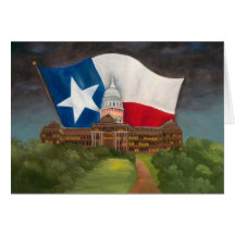Texas State Capitol at Night Greeting Card