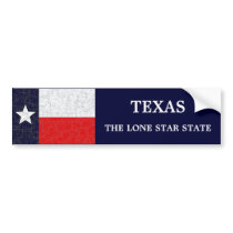 TEXAS STATE FLAG BUMPER STICKERS