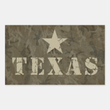 Texas, the Lone Star State Rectangle Stickers