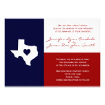 Texas Wedding Venues Invitations Red White Blue