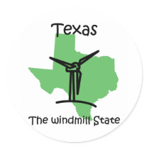Texas windmills sticker
