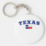 Texas with Flag Keychains