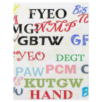 Text Lingo Abbreviations Flyer Design