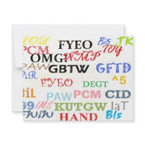 Text Lingo Abbreviations Custom Announcement