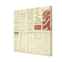 Text Page Atlantic Coast Line Gallery Wrapped Canvas