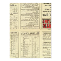 Text Page Atlantic Coast Line Post Cards