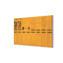 Text Page Central Vermont, Grand Trunk Line Canvas Print