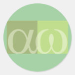 textArt alpha omega Sticker
