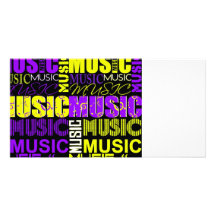 texte graphic.jpg noir jaune pourpre de musique photocarte customisée