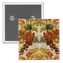 Textile avec un motif floral de répétition badge