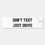 Texting and Driving Bumper Stickers