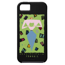 Texting Reading Woman Vibe iPhone 5 Cover