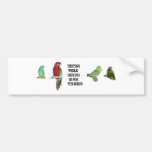 Texting While Driving Is For The Birds Sticker Bumper Stickers