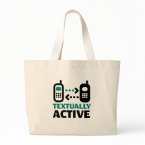 Textually Active Tote Bags