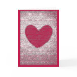 Texture Heart Card Anti Valentine
