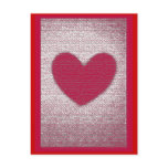Texture Heart Card Anti Valentine Postcards