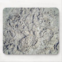 Texture of dry cracked soil mousepad