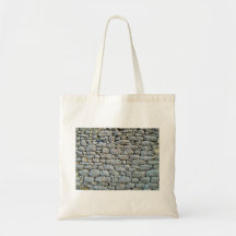 Texture of Stone Wall Covered With Lichens Canvas Bags