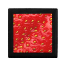Texture rouge de fraise boîte à souvenirs