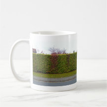 Texture verte de haie mug à café