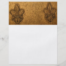 Textured Classic Fleur-de-Lis Design Full Color Flyer