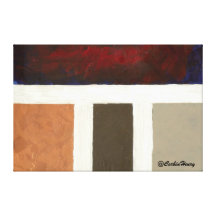 Textured Cubism Stretched Canvas Print