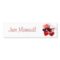Textured Heart Collage Bumper Sticker