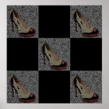 textured high heels posters