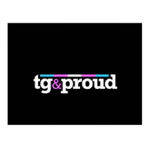 Tg&proud Black Postcard