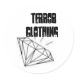 th_diamond,  TERROR CLOTHING Round Stickers