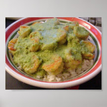 Thai Curry On Plate Poster