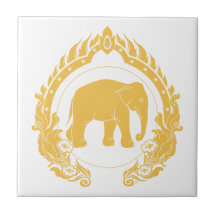 Thai Elephant Ceramic Tiles