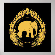 Thai Elephant Print