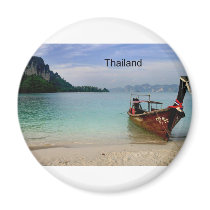 Thailand beach in Krabi (St.K) Fridge Magnets