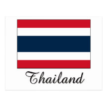 Thailand Flag Design Post Cards