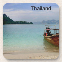 Thailand Krabi beach (new) (St.K) Drink Coaster