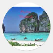 Thailand Round Stickers