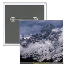 Thamserku mountain, Nepal Pinback Button