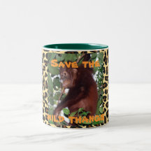 Thang sauvage animal tasses à café