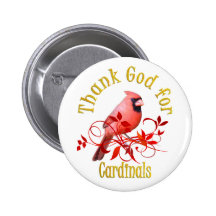 Thank God for Cardinals Pins